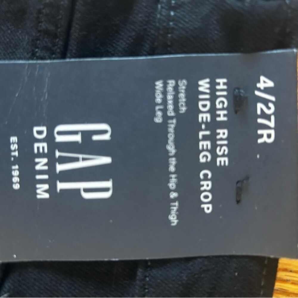 Gap High Rise Wide Leg Crop - size 4R - Picture 4 of 4
